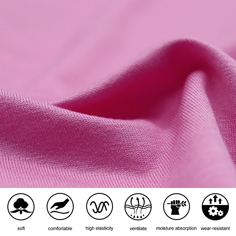 4-way stretch rayon spandex single jersey fabric